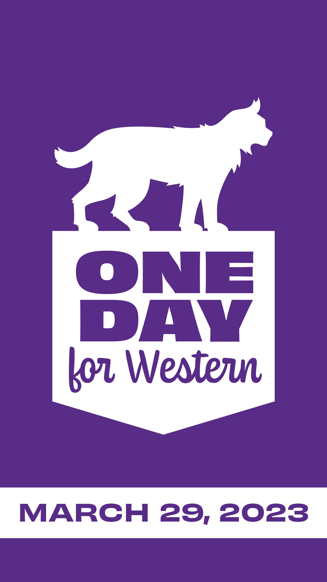 one day purple vertical date